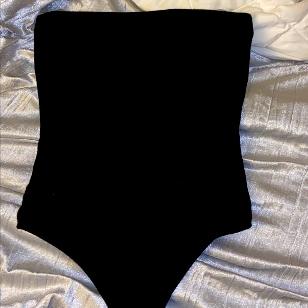 Strapless Black Body Suit